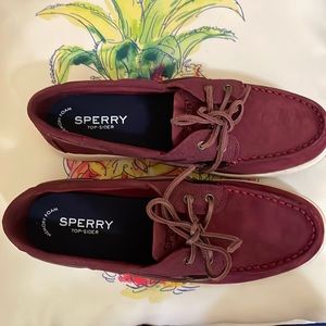Sperrys- woman’s burgundy shoes size 9